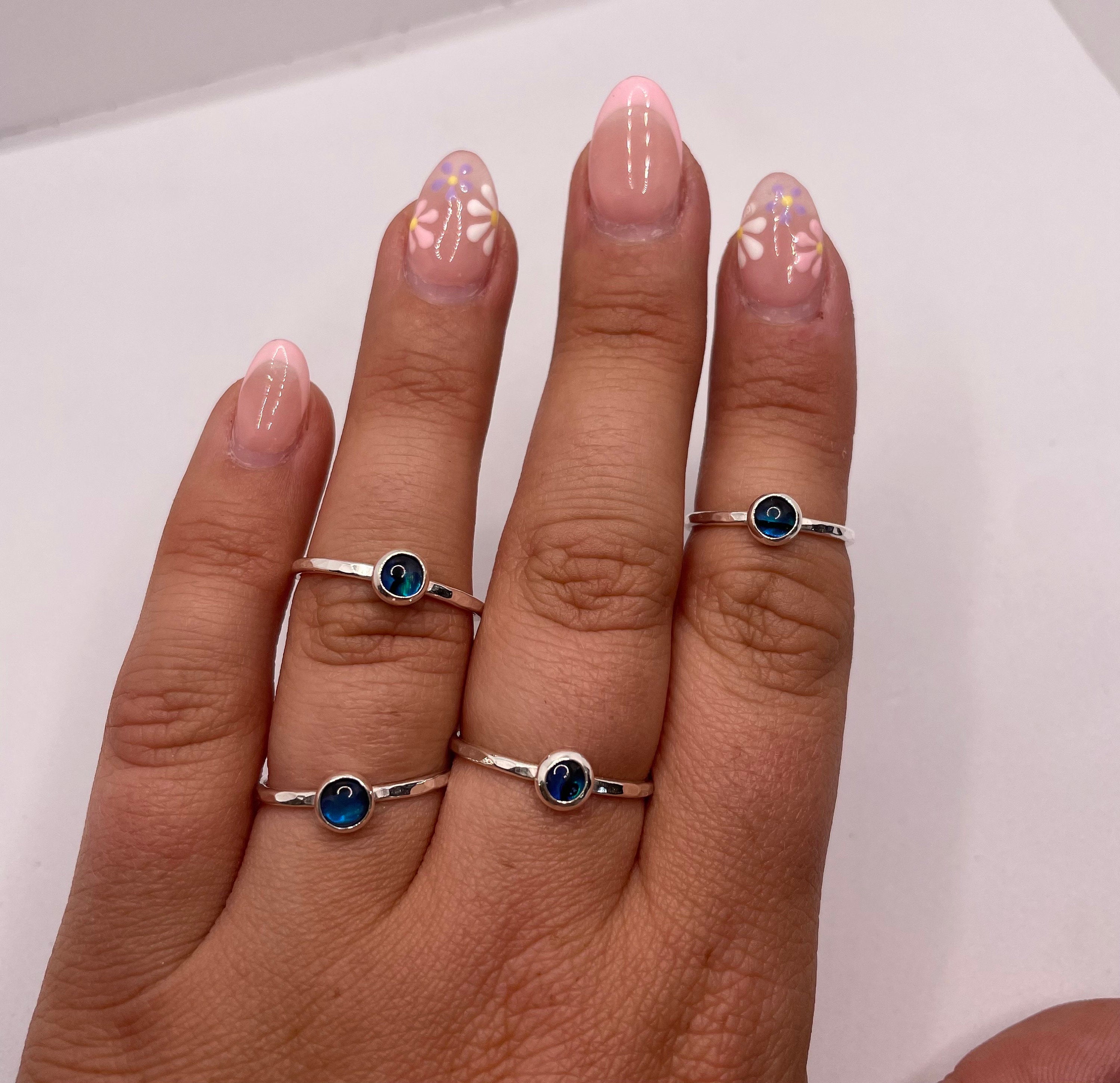 Paua shell stacking ring