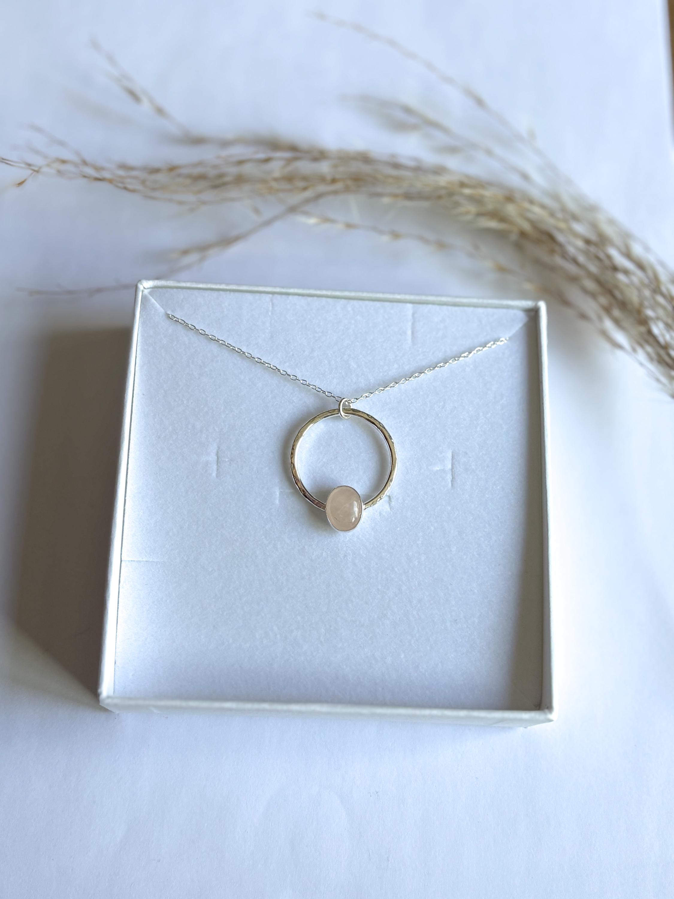Rose quartz necklace