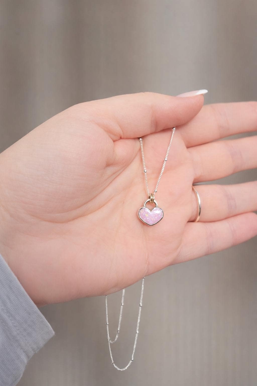 Sterling silver opal necklace | opal necklace | sterling silver jewellery | 925 silver necklace | australian opal necklace | pink opal