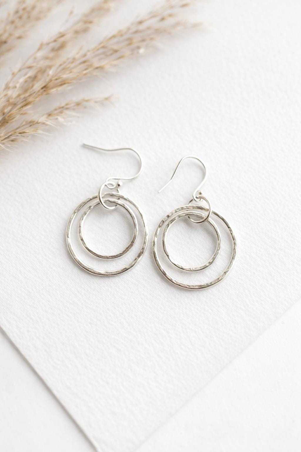 Sterling silver earrings | silver dangly earrings | silver hoop earrings | 925 sterling silver | handmade silver jewellery | gifts for her