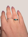 Australian opal ring | opal doublet | minimalist jewellery | handmade jewellery | statement ring | sterling silver ring