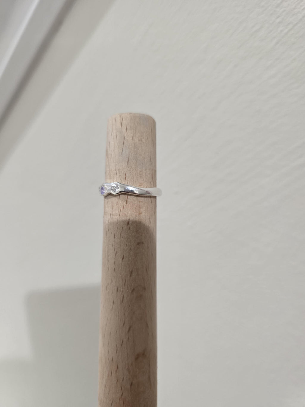 Fine Silver Ring | Organic Ring | Wave Ring | handmade ring | Cubic Zirconia Ring | Dainty Organic Ring | Gift For Her