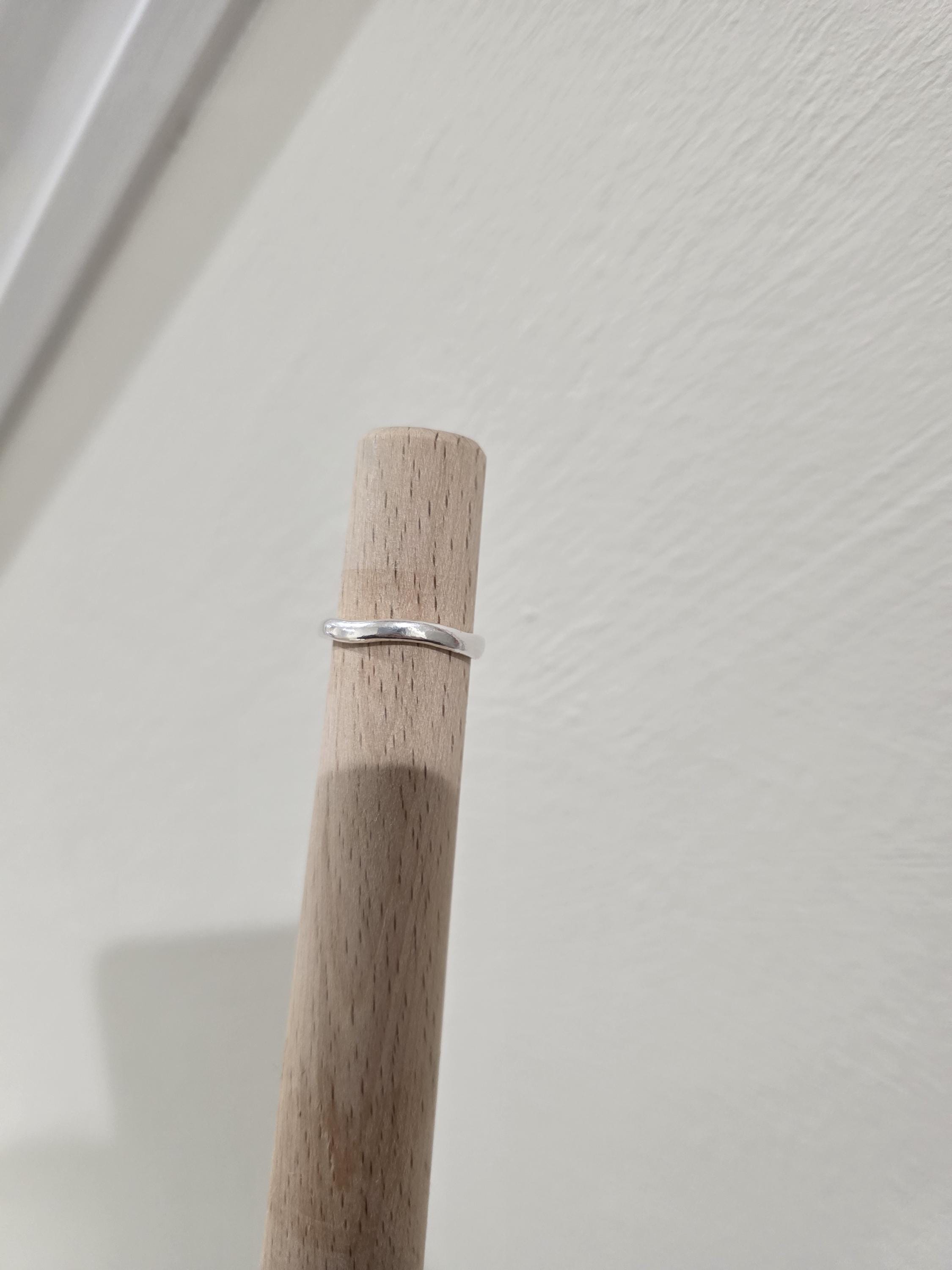 Fine Silver Ring | Organic Ring | Wave Ring | handmade ring | Cubic Zirconia Ring | Dainty Organic Ring | Gift For Her