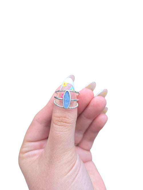 Australian Opal Ring | Stacking Rings | Boho Jewellery | Opal Jewellery | 925 Sterling Silver | Opal Ring | Birthstone Ring