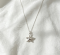 Fine silver necklace | starfish necklace | handmade necklace | gifts for her | minimalist jewellery | starfish jewellery