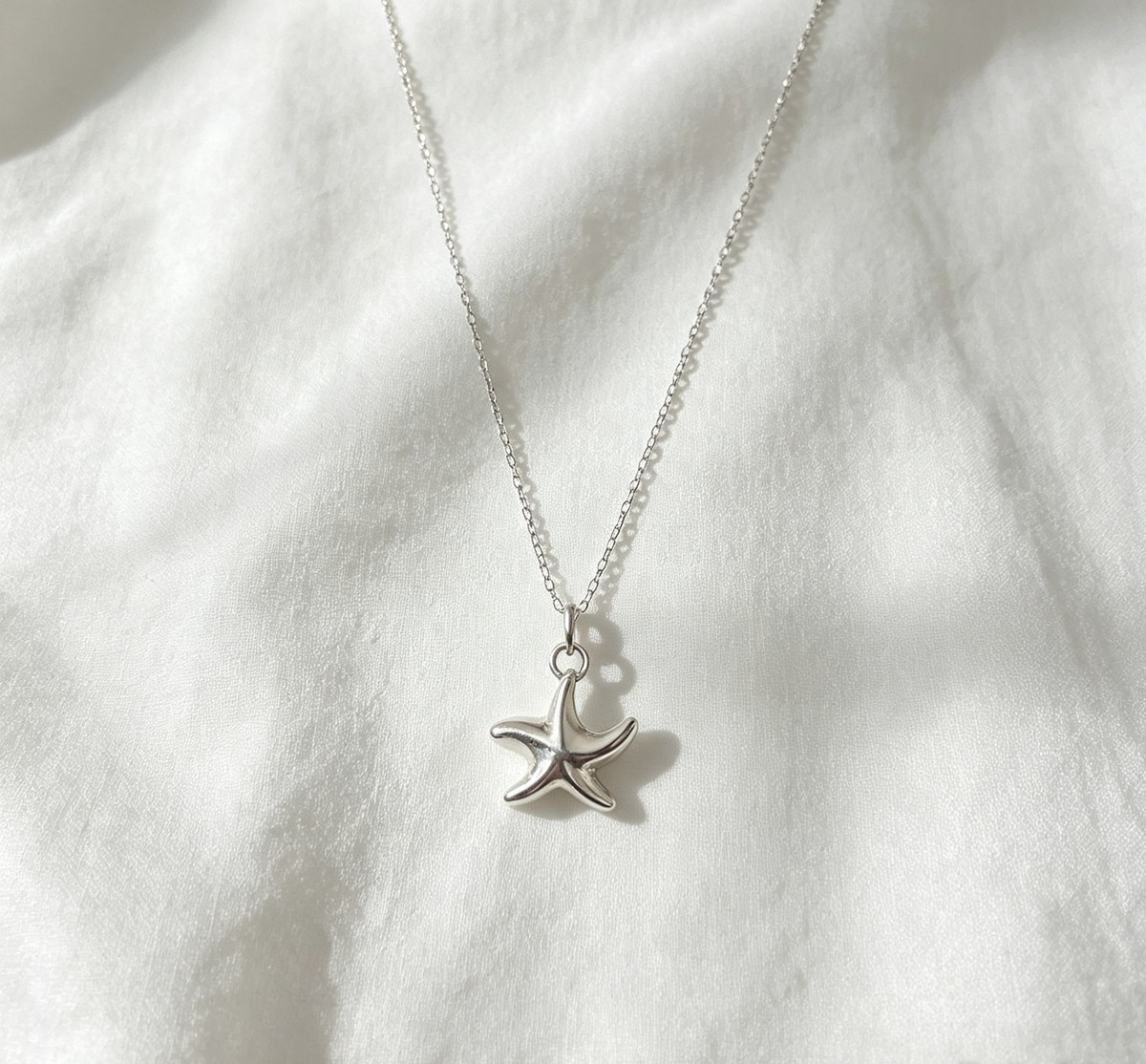 Fine silver necklace | starfish necklace | handmade necklace | gifts for her | minimalist jewellery | starfish jewellery