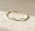 Sterling silver bangle | Silver wavy bangle | handmade silver bangle | 925 sterling silver | gifts for her | sterling silver jewellery