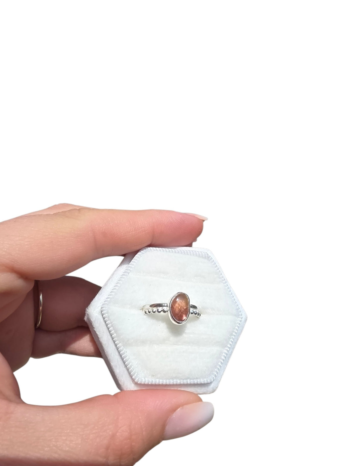 Natural Pink Tourmaline Ring