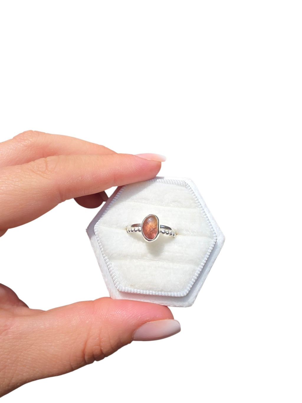 Natural Pink Tourmaline Ring