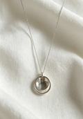Domed circle necklace